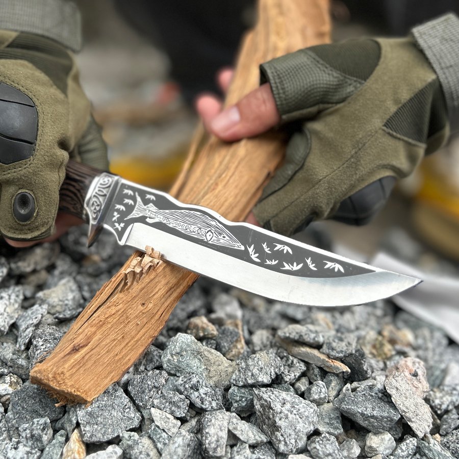 Blue Whale-YS031-Full Tang Camping Knife Fixed Blade Knife - 图片 5