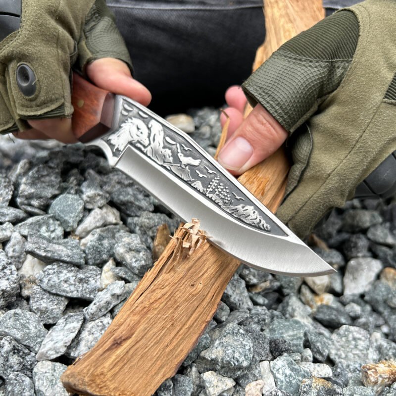 Watching - YS117 - Full Tang Hunting Knife Camping Knife Fixed Blade Knife - 图片 8
