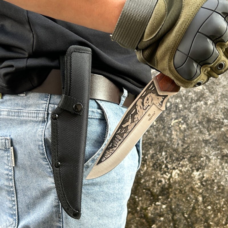 Watching - YS117 - Full Tang Hunting Knife Camping Knife Fixed Blade Knife - 图片 9