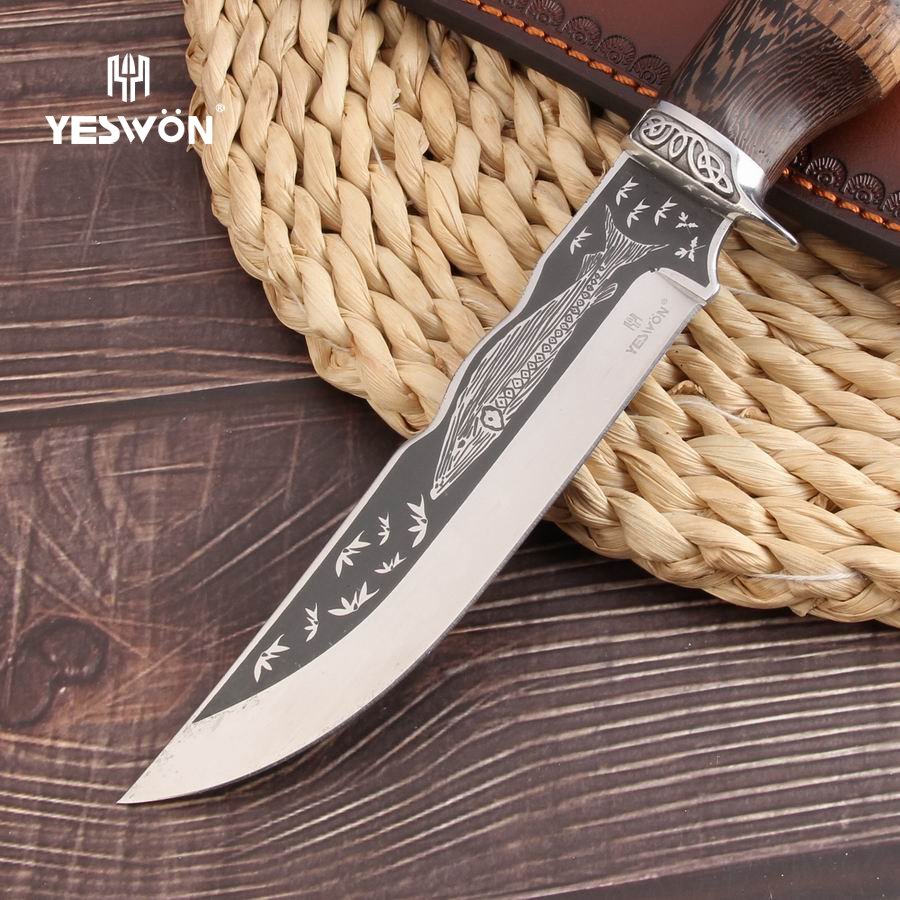 Blue Whale-YS031-Full Tang Camping Knife Fixed Blade Knife - 图片 3