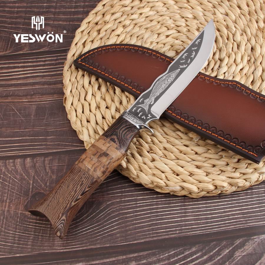 Blue Whale-YS031-Full Tang Camping Knife Fixed Blade Knife - 图片 10