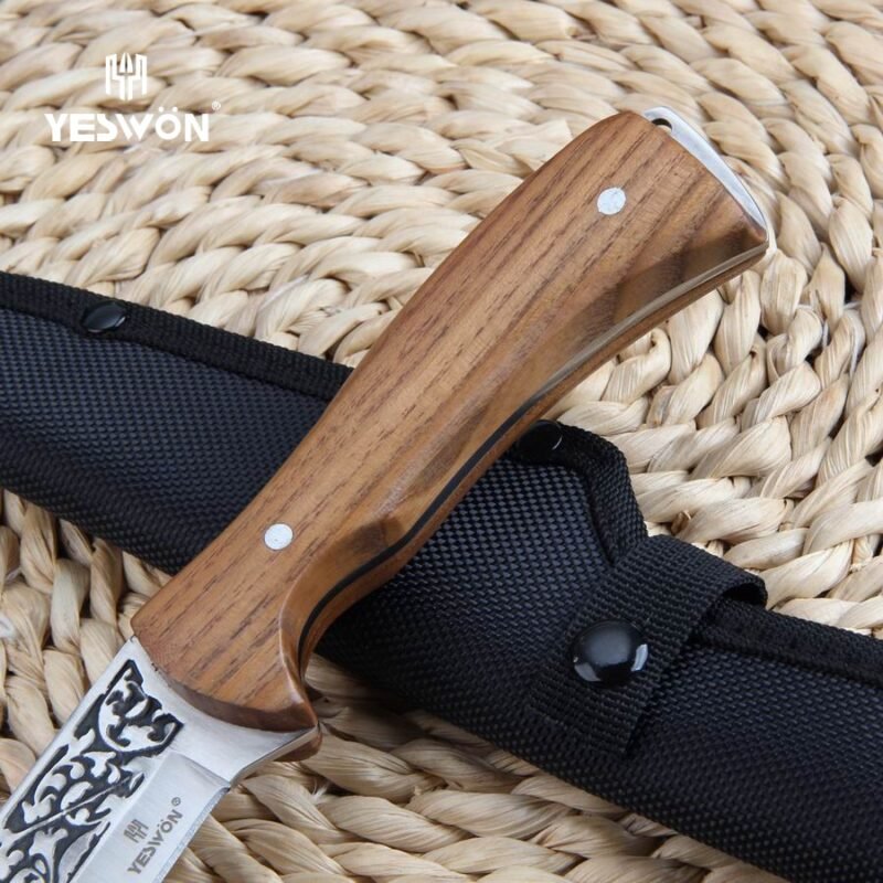 Action - YS113 - Full Tang Hunting Knife Camping Knife Fixed Blade Knife - 图片 10