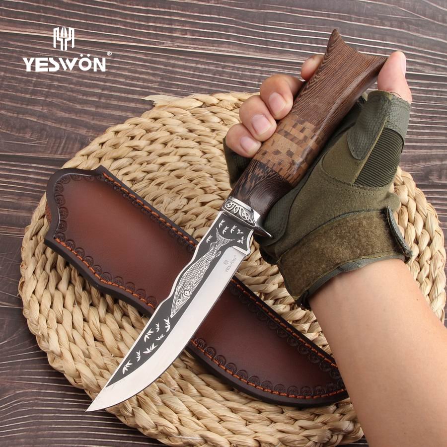 Blue Whale-YS031-Full Tang Camping Knife Fixed Blade Knife