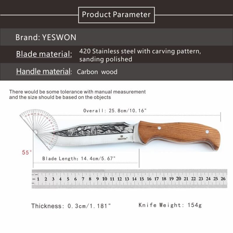 Looking - YS114 - Full Tang Camping Knife For Daily Usage Fish Knife - 图片 2
