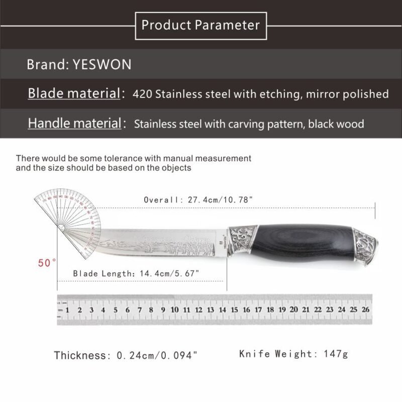 Loyalty - YS118 - Fish Knife Camping Knife Fixed Blade Knife For Daily Usage - 图片 11
